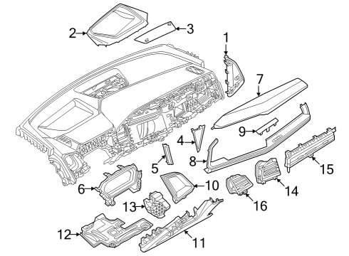 2024 Audi Q4 e-tron Cluster & Switches, Instrument Panel