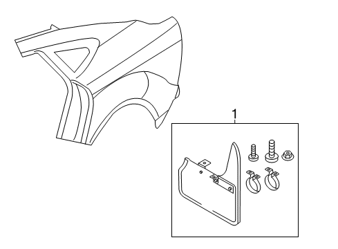 2013 Audi A7 Quattro Exterior Trim - Quarter Panel