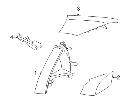 2022 Audi S6 Interior Trim - Quarter Panels