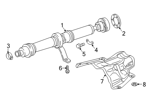 2023 Audi RS Q8 Drive Shaft - Rear