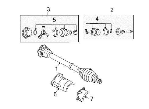 2007 Audi S4 Drive Axles - Front