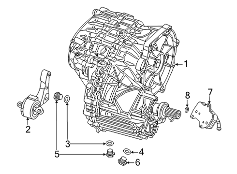 2022 Audi e-tron GT Traction Motor Components