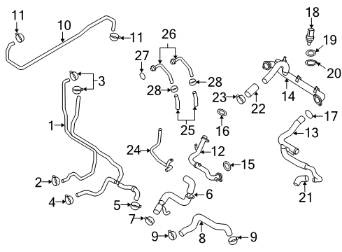 2012 Audi R8 Hoses, Lines & Pipes