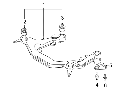 2006 Audi A4 Quattro Suspension Mounting - Front