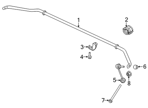 2022 Audi e-tron GT Rear Suspension, Lower Control Arm, Upper Control Arm, Ride Control, Stabilizer Bar, Suspension Components