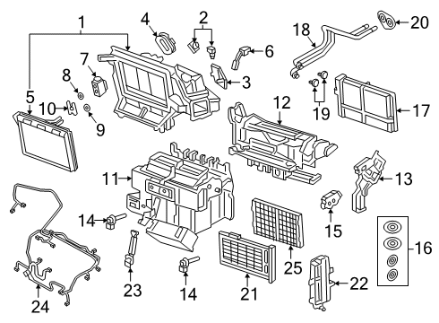 2021 Audi S4 A/C Evaporator Components