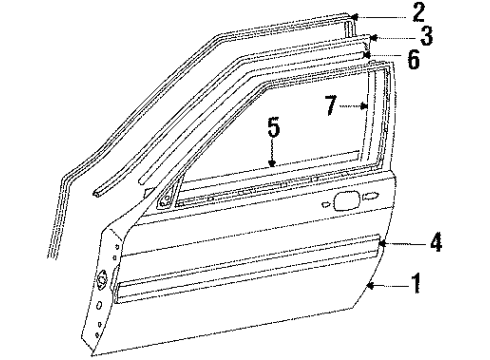 1986 Audi Coupe Door & Components