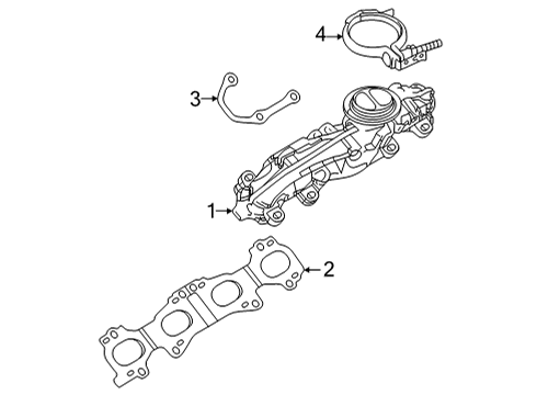 2022 Audi RS7 Sportback Exhaust Manifold