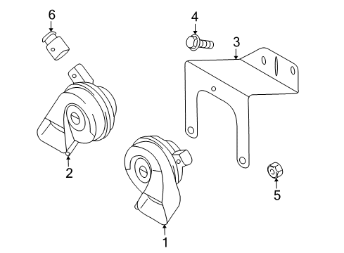 2012 Audi R8 Horn