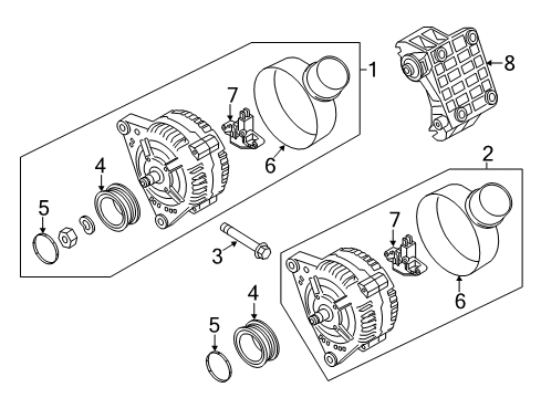 2015 Audi A6 Quattro Alternator