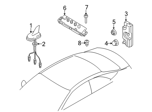 2013 Audi RS5 Antenna & Radio