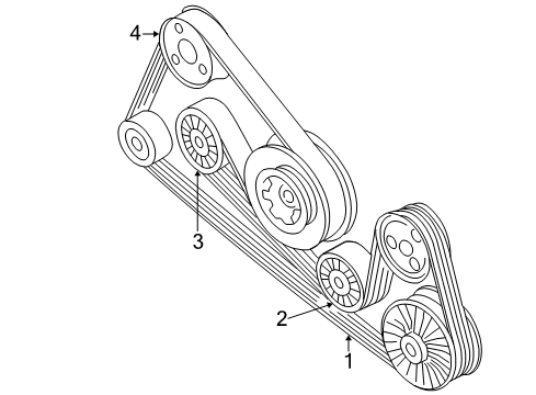 1999 Audi A8 Quattro Belts & Pulleys