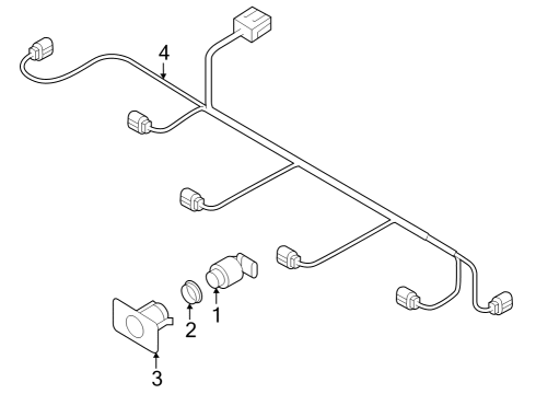 2022 Audi S8 Electrical Components - Front Bumper