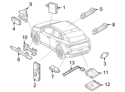 2024 Audi Q4 e-tron Keyless Entry Components