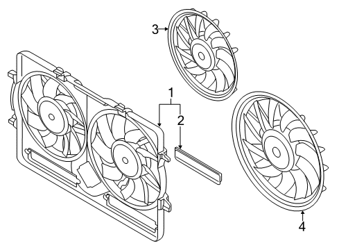 2015 Audi S4 Cooling System, Radiator, Water Pump, Cooling Fan