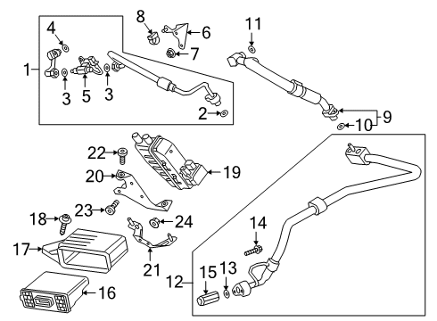 2022 Audi e-tron Quattro Air Conditioner & Heater Components