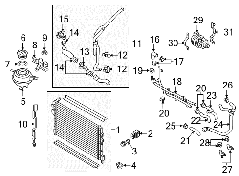 2018 Audi A3 Sportback e-tron Reservoir Diagram for 5Q0-121-407-Q