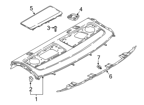 2023 Audi S5 Interior Trim - Rear Body Diagram 5