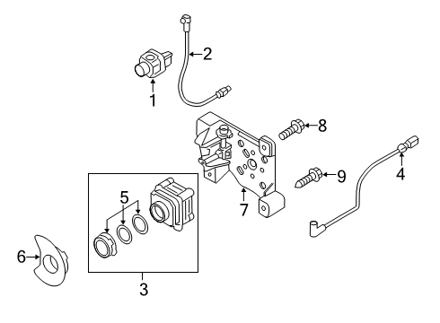 2023 Audi S7 Sportback Parking Aid Diagram 3