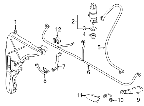 2013 Audi A8 Quattro Washer Components