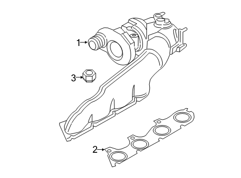 2015 Audi S7 Exhaust Manifold