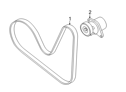 2019 Audi A3 Quattro Belts & Pulleys, Maintenance Diagram 3