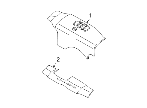 2007 Audi RS4 Engine Appearance Cover