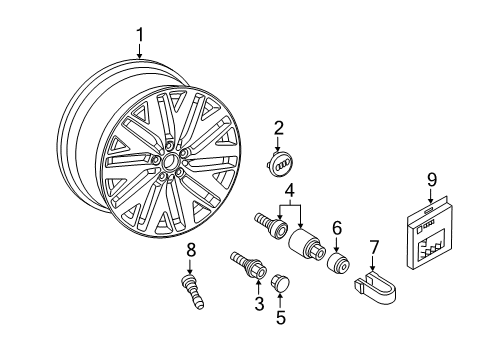 2019 Audi A7 Sportback Wheels Diagram 1