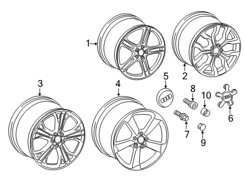 2012 Audi R8 Wheels