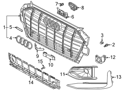 2021 Audi A4 allroad Grille & Components