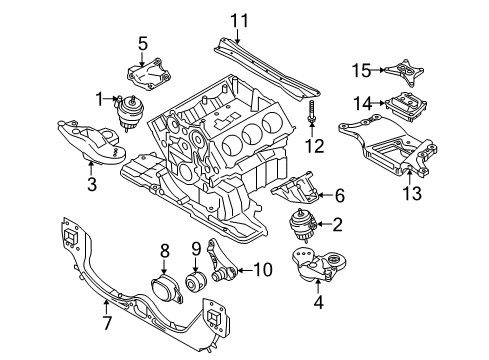 2006 Audi A6 Quattro Engine & Trans Mounting