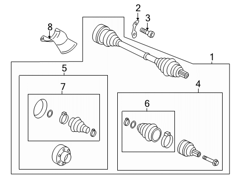 2015 Audi allroad Drive Axles - Rear