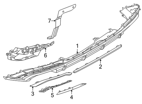 2020 Audi S5 Bumper & Components - Rear Diagram 3