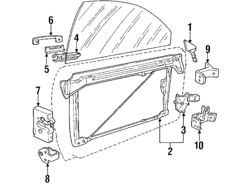 1990 Audi Coupe Quattro Front Door