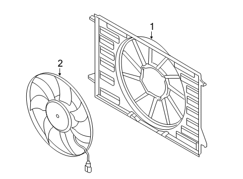 2022 Audi S5 Cooling System, Radiator, Water Pump, Cooling Fan