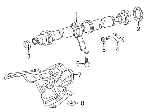 2014 Audi A4 Drive Shaft - Rear