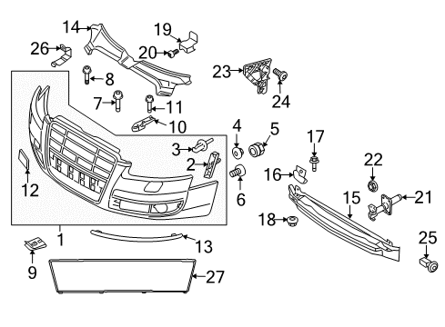 2011 Audi S6 Front Bumper