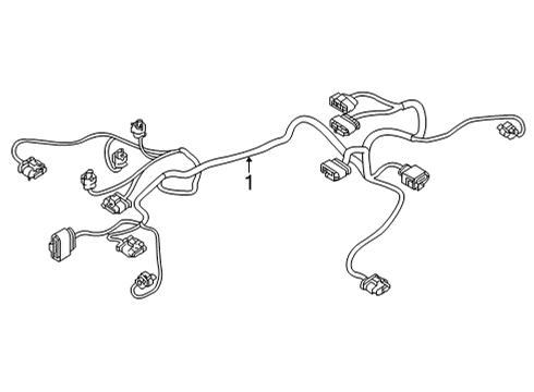 2022 Audi e-tron GT Wiring Harness