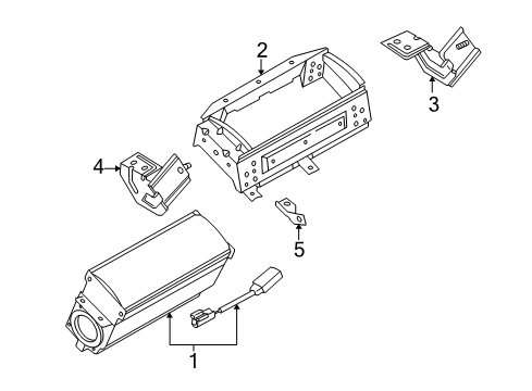 2001 Audi Allroad Quattro Air Bag Components Diagram 3