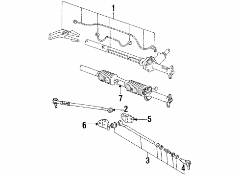 1986 Audi 5000 Quattro Steering Gear & Linkage