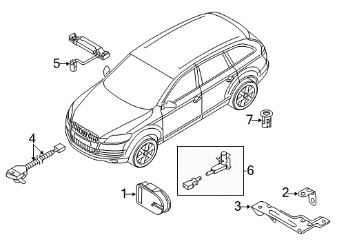 2013 Audi Q7 Alarm System