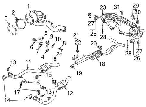 2022 Audi A6 allroad Exhaust Components