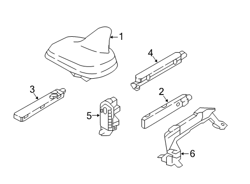 2021 Audi S4 Antenna & Radio