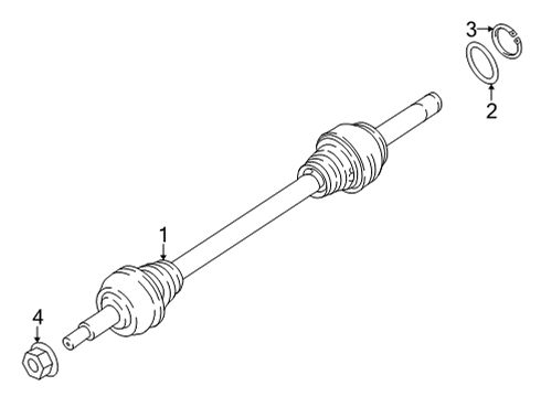 2022 Audi e-tron GT Drive Axles - Rear