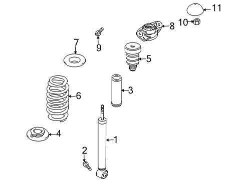 2010 Audi TT Quattro Shocks & Components - Rear