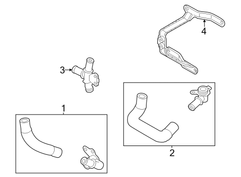 2023 Audi e-tron S Hoses, Lines & Pipes