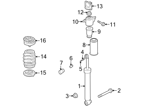 2023 Audi RS6 Avant Shocks & Components  Diagram 1