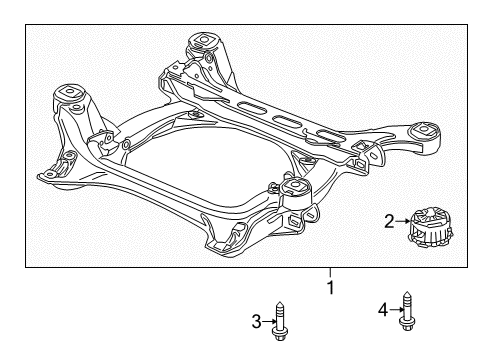 2009 Audi Q7 Suspension Mounting - Front