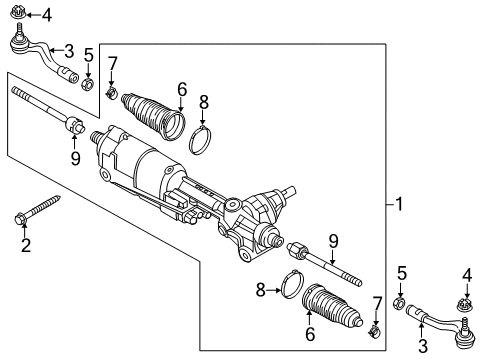 2020 Audi A4 Steering Column & Wheel, Steering Gear & Linkage Diagram 3