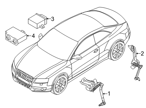 2013 Audi allroad Electrical Components Diagram 1